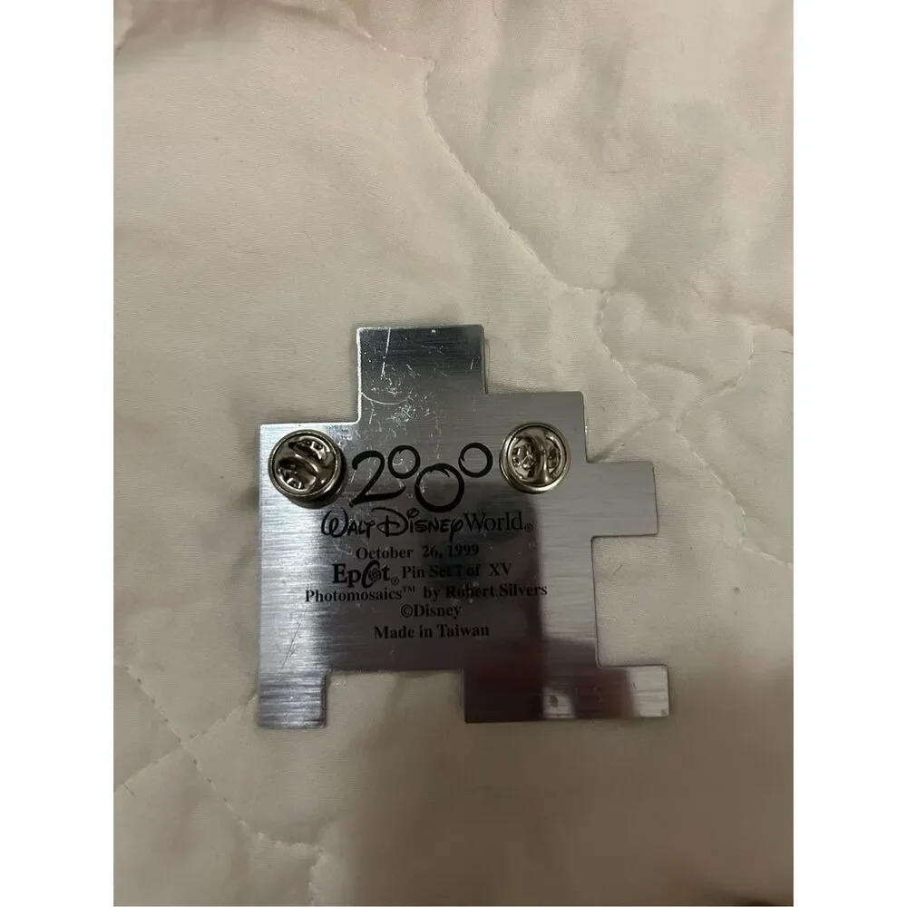 Disney 2000 Epcot Trading Pin set 1 of XV Photomosaics Puzzle Piece